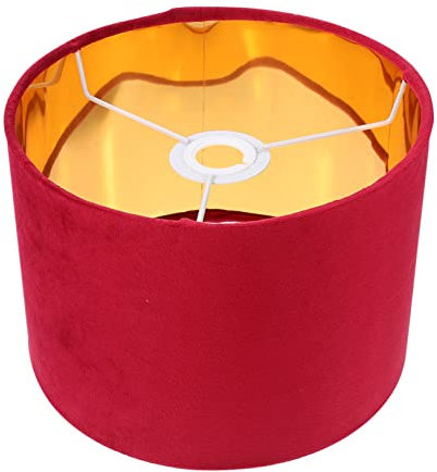 ORFOFE 1Stk Lampenschirm rustikaler kerzenhalter Kronleuchterlicht weihnachtsglühbirnen Vintage-Schreibtischlampe goldener Kronleuchter leichte Schale leichtes Accessoire Stoff rot