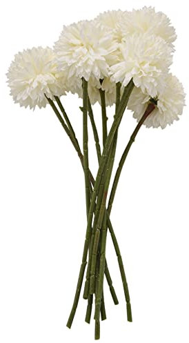 Sessleger Blumenstrauß aus Chrysanthemen-Kugeln, , 10 Stück, für wichtige Menschen mit Moral (weiß)