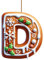 26 Lettere Da Appendere per Albero di Natale, Decorazioni Ciondolo Dalla A alla Z, DIY Pendente Dell'albero, Decorazioni Natalizie