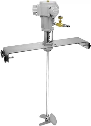 Pneumatischer Farbmischer, 1/6 PS-Luftmischer, Edelstahl-Rührwerk mit vertikaler Klemme für Farben, Beschichtungen, Klebstoffe, Tinten und Lebensmittel