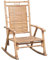 Kangmusi 3063913 Fauteuil à bascule avec coussin en bambou