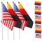 Toyvian 20 Pièces Drapeaux à Main Usa Drapeaux Miniatures pour Célébrations Événements Réunions