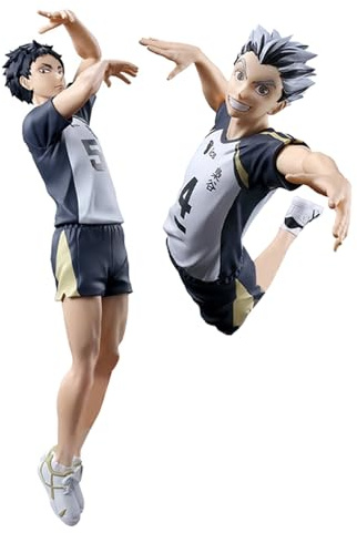 Noowye Anime Akaashi Keiji Figur Statue Kotaro Bokuto Action Figuren Japanischer Volleyball Figure 26CM Sitzen Modell PVC Desktop Dekoration Ornamente