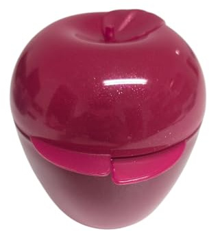 Tupperware To Go Obstbox Dose Box Obst Gemüse Dose mit Scharnier (rot Apfel Glitzer)