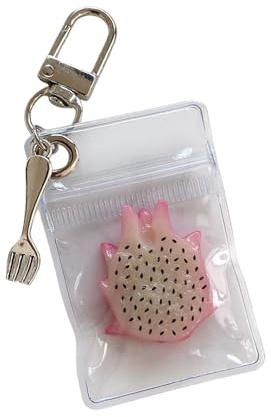 Porte-clés en forme de fruits perlés, décoration tendance, parfait pour les filles, les adolescentes, les femmes, comme, organisateur de clés élégant, accessoire porte-clés coupé en fruits