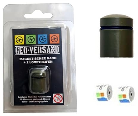 GEO-VERSAND Magnetischer Nano mit 2 Logstreifen, grün, 11239