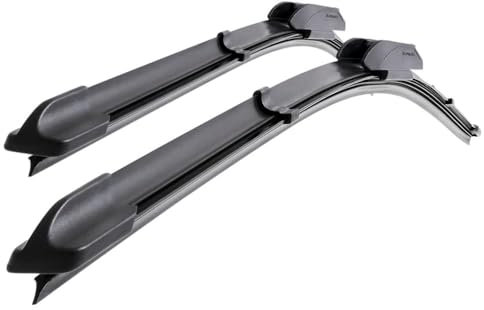 Mossa Vordere Scheibenwischer kompatibel mit Mitsubishi L200 V (02.2015-2019) - flache Wischerblätter. Wischerblätter - Set für Frontscheibe (Fahrer- + Beifahrerseite) (530 mm / 450 mm)