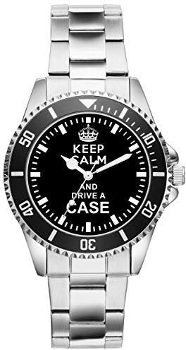 KIESENBERG Geschenk für Case Traktor Trecker Fans Fahrer Uhr 1606