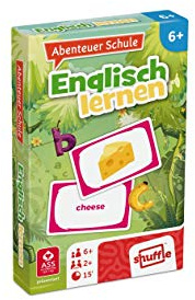 ASS Altenburger - Englisch Lernen Lernspiel, Abenteuer Schule Kartenspiel | Erste Wörter der englischen Sprache vermitteln (ab 6 Jahren)