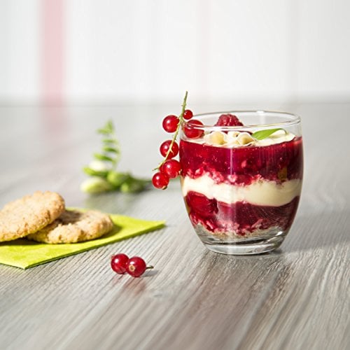 SIXBY (6 Stück) Dessertgläser Set - Atika Ø 72,5 mm, Höhe 81 mm, Fassungsvermögen 245 ml - Spülmaschinenfest
