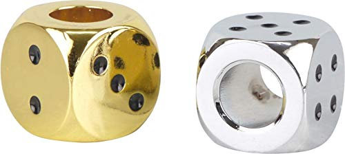 2 x Glutkiller Würfel CHROM + GOLD für Aschenbecher Gluttöter Glutlöscher beide Seiten offen