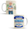 OyC Original y Creativo Taza Aquí Bebe el Mejor Abuelo del Mundo - Super Abuelo Con Frase y Dibujo Personalizada Con Nombre