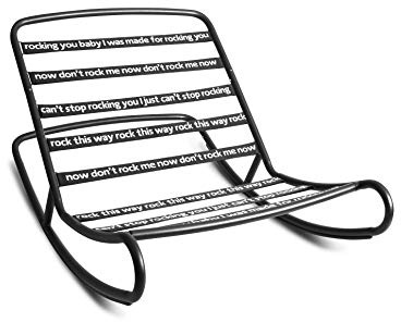 Fatboy Rock n Roll v2 Bean Bag Rocking Chair, Black