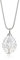 COAI Collier Acier Inoxydable Pendentif Goutte d'eau Cristal de Roche Arbre de Vie Femme