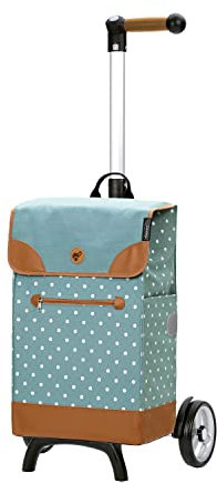 ANDERSEN Einkaufstrolley - Shopper Fun Aiko blau 47 L Einkaufsroller,modern,Reflektor, Aluminium, Griff ergonomisch, leicht