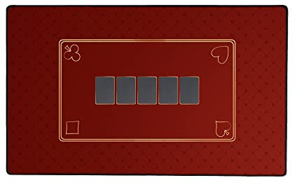 IMMERSION Poker Casino Teppich 60 x 100 cm, Rot