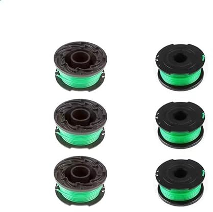 MASINIES Ersatzspule für Black & Decker GL7033 GL8033 GL9035 Rasentrimmer A6482 Fadenspulen (6 Stück)