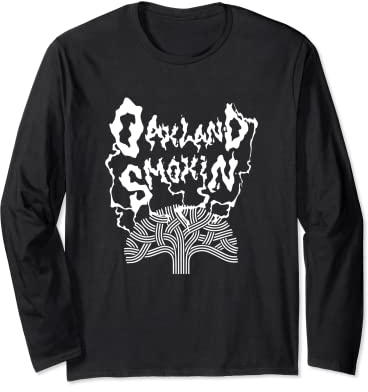 Oakland Smokin Oakland Hyphy 420 Smokers Shirt Oakland Rap Langarmshirt