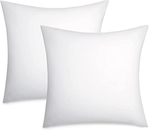 Bedsure Kissenbezug 80x80 2er Set - 100% Baumwolle Kopfkissenbezug 80x80, Kissenbezüge mit Reißverschluss, Oeko-TEX, Kissenhülle - Weich Atmungsaktiv und Langlebig für Bett Sofa, Weiß