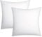 Bedsure Kissenbezug 80x80 2er Set - 100% Baumwolle Kopfkissenbezug 80x80, Kissenbezüge mit Reißverschluss, Oeko-TEX, Kissenhülle - Weich Atmungsaktiv und Langlebig für Bett Sofa, Weiß