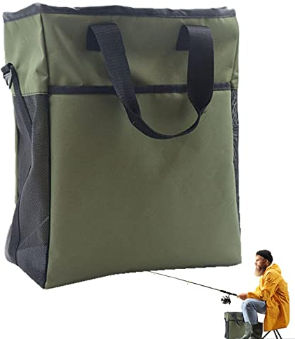PISOLE Wathose zum Angeln,Angler-Wathosen Seesack | Leichte Tackle-Tasche aus Mesh mit Mehreren Taschen für das Watangeln im Flusssee