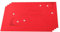 KAMACA 4er Set Tischsets/Platzsets Platzmatten Merry Christmas aus Filz abwaschbar & rutschfest Eyecatcher für Winter Advent Weihnachten Größe 30x45 cm (4er Set Filz ROT)