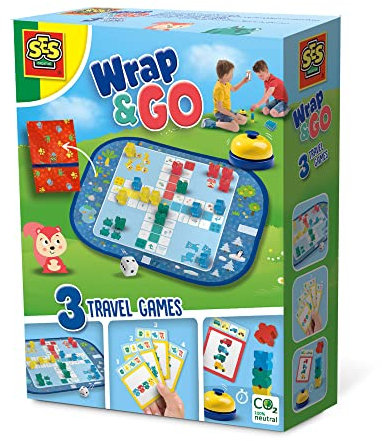 Wrap&Go Reisespiele - Ludo - Quartett - Rasende Blöcke