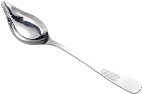 BESTonZON 304 Stainless Steel Spoon Soup Ladle Sauce Spoon Kitchen Oil Spoon Unique Gravy Ladle