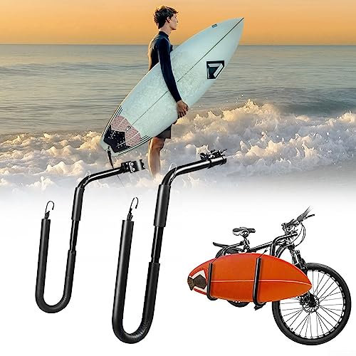 Porte-planche de surf pour vélo, porte-planche de surf portable pour vélo, longboard pour vélo
