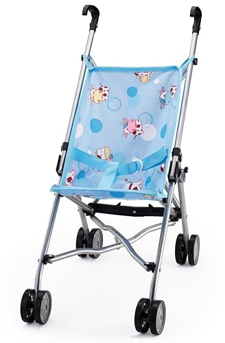 Bayer Design 30534AA doll umbrella stroller foldable, double wheels, metal