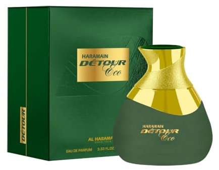 Al Haramain Detour Noir Eco 100ml Eau de Parfume Spray | Arabian Perfume for Women | Luxury Unisex Scent