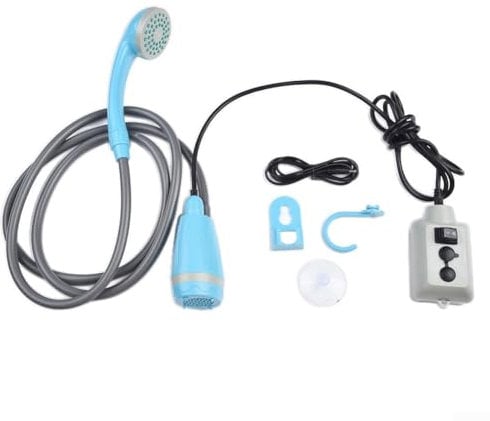 HEBEOT USB Rechargeable Shower Head,3.7V DC Shower,Outdoor Shower Pump For Car Washing Camping Traveling(Shower only)