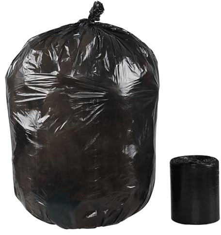 Ziglous Lot de 100 grands sacs poubelle noirs de 70 l