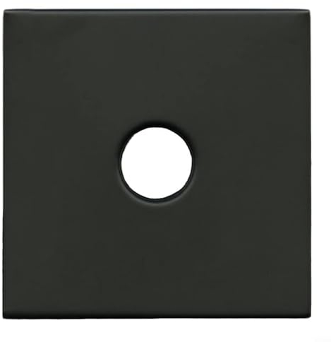 Duschflanschabdeckung, 8,9 cm, Universal-Duscharmflansch, übergroße Ersatz-Rosetten-Abdeckplatte, für große Badewannen-Dusche (schwarz)