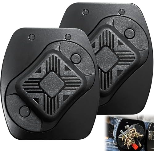 2-Pack Magnetic Tool Holder, Full Metal Magnetic Belt Clip Holster for Screws,Nails,Hammer,Pliers,Spanner and Any Magnet Hardware, Great for Electricians, Plumbers, Carpenters