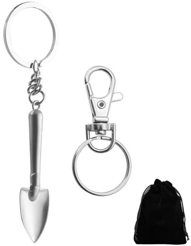 El llavero de herramienta regalo para hombres y mujeres - Llavero de pala lindo llavero de herramienta colgante, mini pala accesorio para bricolaje, regalo para padre