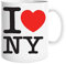 M1SS 1 X I Love NY (New York) White Ceramic Mug – Souvenir Coffee & Tea Cup – Double-Sided Printed Porcelain Mugs – Ideal for Birthday, Office, and Home – Novelty Mug