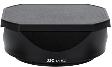 JJC Paraluce in alluminio con cappuccio per fotocamere Fujifilm Fuji X100VI X100V X100F, sostituisce il paraluce Fujifilm LH-X100, compatibile con filtri da 49 mm, nero