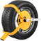 Heavy Duty Anti-Theft Wheel Clamp Lock for Small-Wheeled Cars, Caravans, Trailers, and Motorhomes | Fits 13 to 15 Wheels | Adjustable Metal Wheel Clamp Yellow
