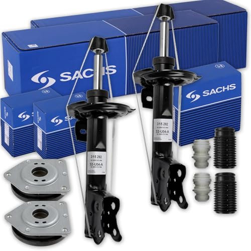 2x SACHS Stoßdämpfer + Domlager + Service-Kit vorne für A-Klasse W169