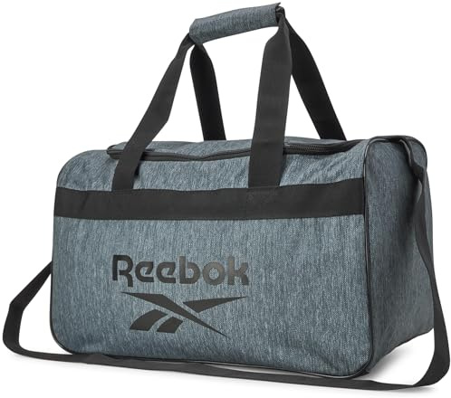 Reebok Reisetasche – leicht, kompakt, für Reisen, Strand, Wochenende, Sport, Handgepäck, Turnbeutel für Damen und Herren, Warrior II Hellgrau, Einheitsgröße