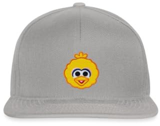 Spreadshirt Sesamstraße Bibo Als Stickmotiv Snapback Cap, One Size, Graphit/Graphit