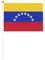 Bandera de Venezuela con impresión de dos caras, banderas de mano decorativas para interiores y exteriores, deportes, festivales, eventos