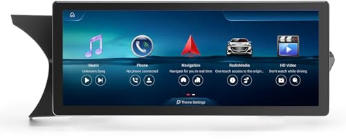 10.25 Qualcomm 8-Kern 4GB+64GB Android 16 Autoradio Bluetooth 5.1 GPS Navi für Mercedes-Benz C-Klasse W204 S204 mit NTG 4.5 System Unterstützt IPS DAB+ Kabelloses CarPlay Android Auto DSP WiFi Canbus