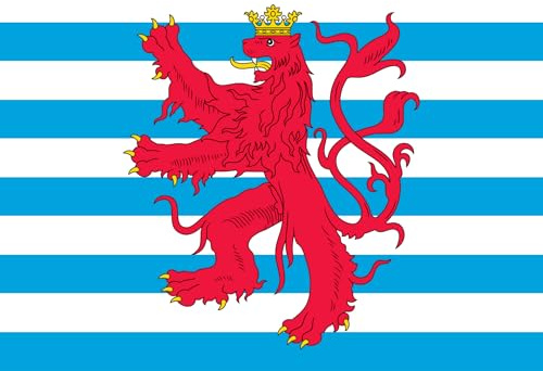 Flagge Luxemburg, 150 x 90 cm, 100 % Polyester, mit Ösen, Banner FlagSuperstore