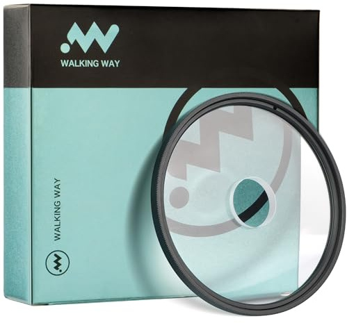 Walking Way 77mm Center-Spot-Filter mit scharfem Zentrum und weichem Rand | Scharfes Zentrum weicher Rand traumhafter Vibe drehbar für Porträts Videos Stillleben Tasche Tuch