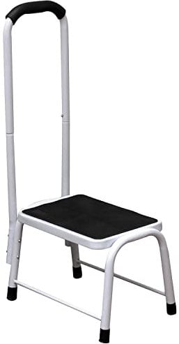 Kitchen Bath Non Slip Safety Step Stool Mobility Aid Handrail Platform Support by Crystals®