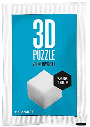 Monsterzeug 3D Puzzle - Zuckerwürfel, Scherzartikel, Unmögliches Puzzle, Spaßartikel, Zuckertüte als Puzzle