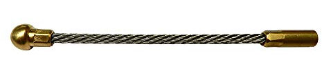 Cabezal de curva guía flexible en cuerda de acero inoxidable. Para guia pasacables Ø6 mm