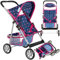 Kinderplay Puppenwagen Puppenbuggy Kinderwagen, Buggy - Babyspielzeug, Puppenwagen für Puppen, Modern, KP0280T